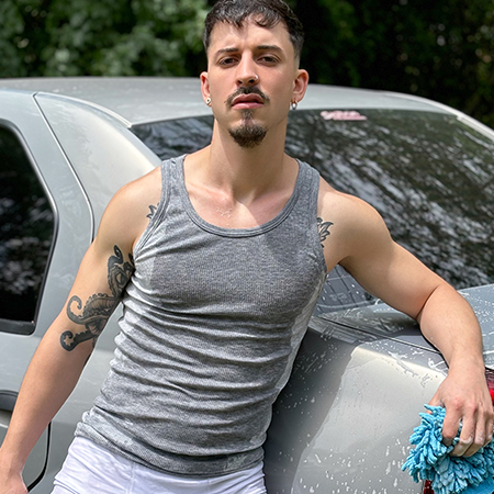 Cast member on location